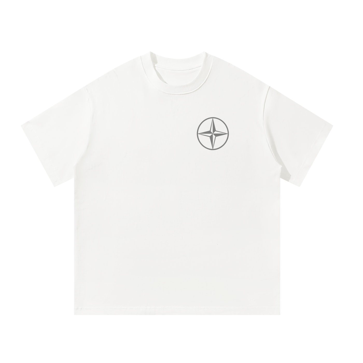 Oversized white tee