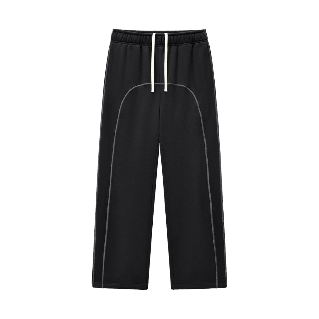 black tracksuit bottoms