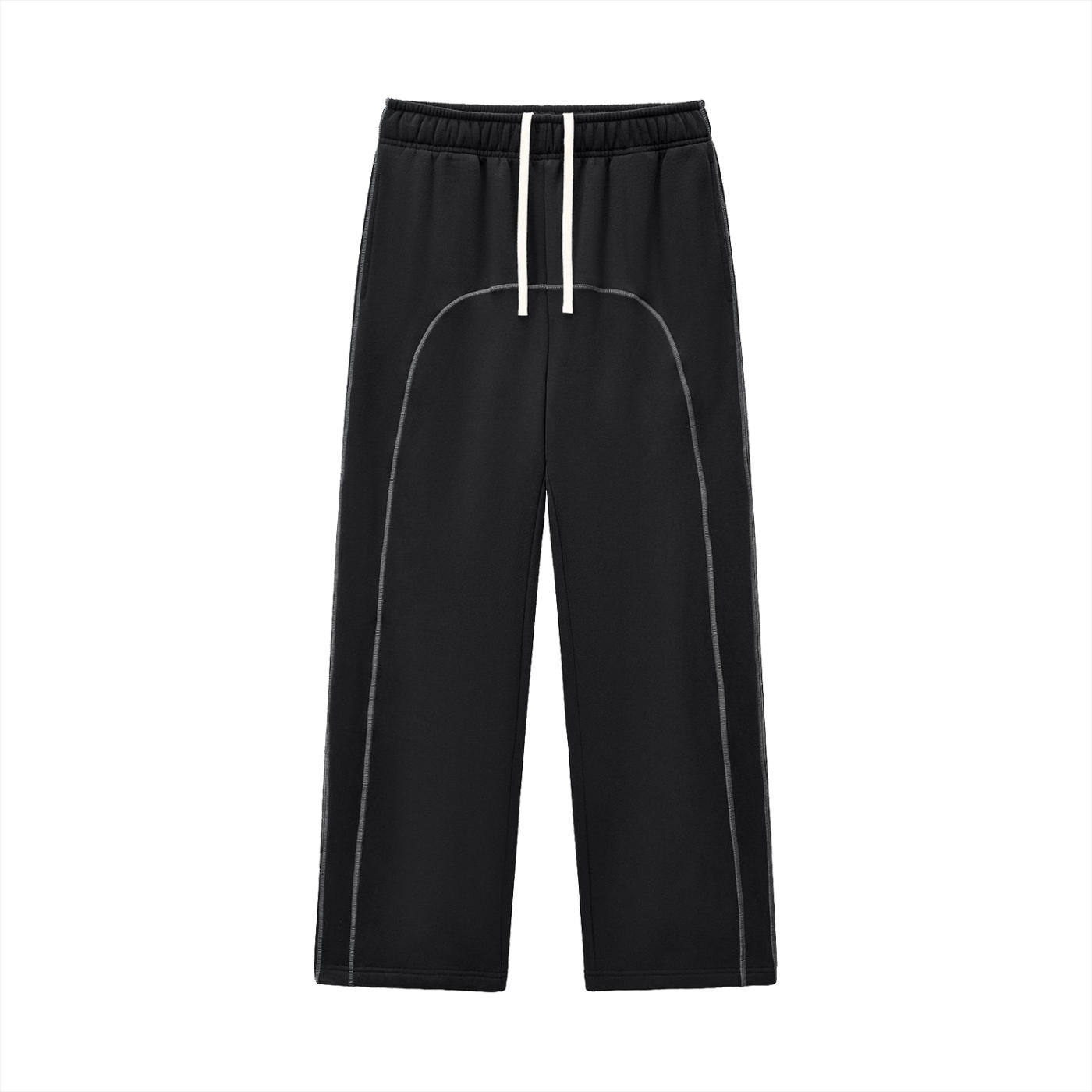 black tracksuit bottoms
