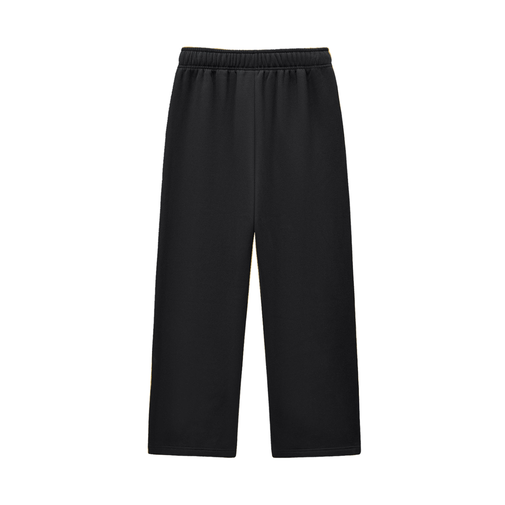 black tracksuit bottoms