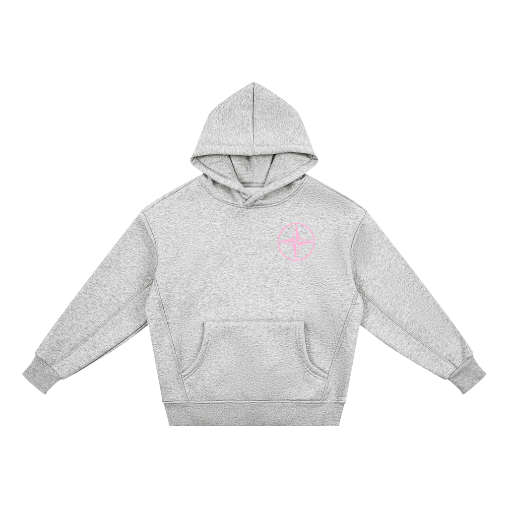 pink and grey Kids' Hoodie