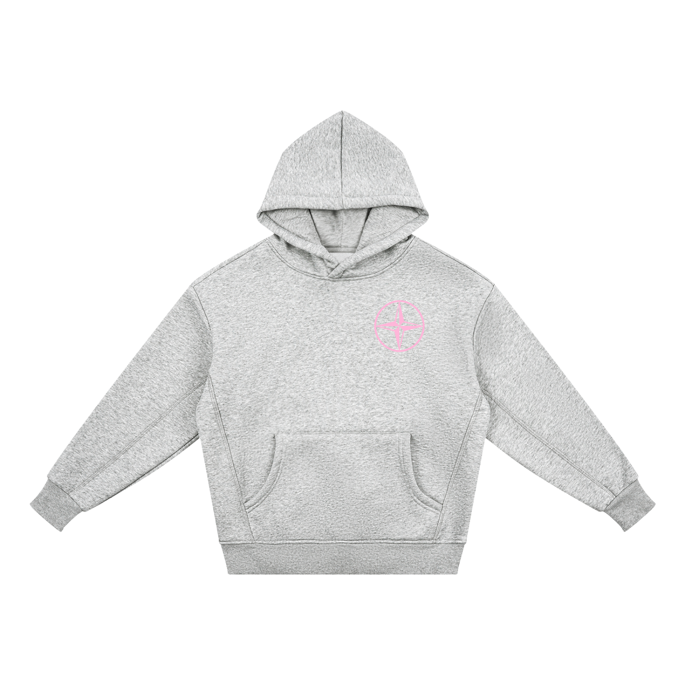 pink and grey Kids' Hoodie