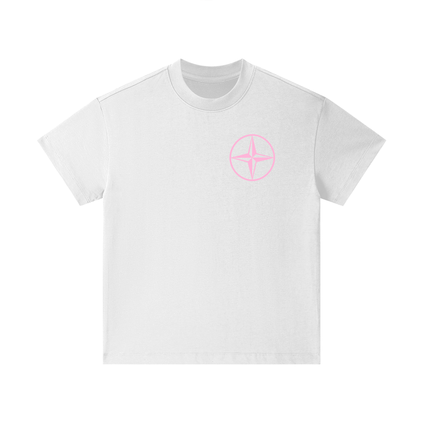 pink and white Kids tee